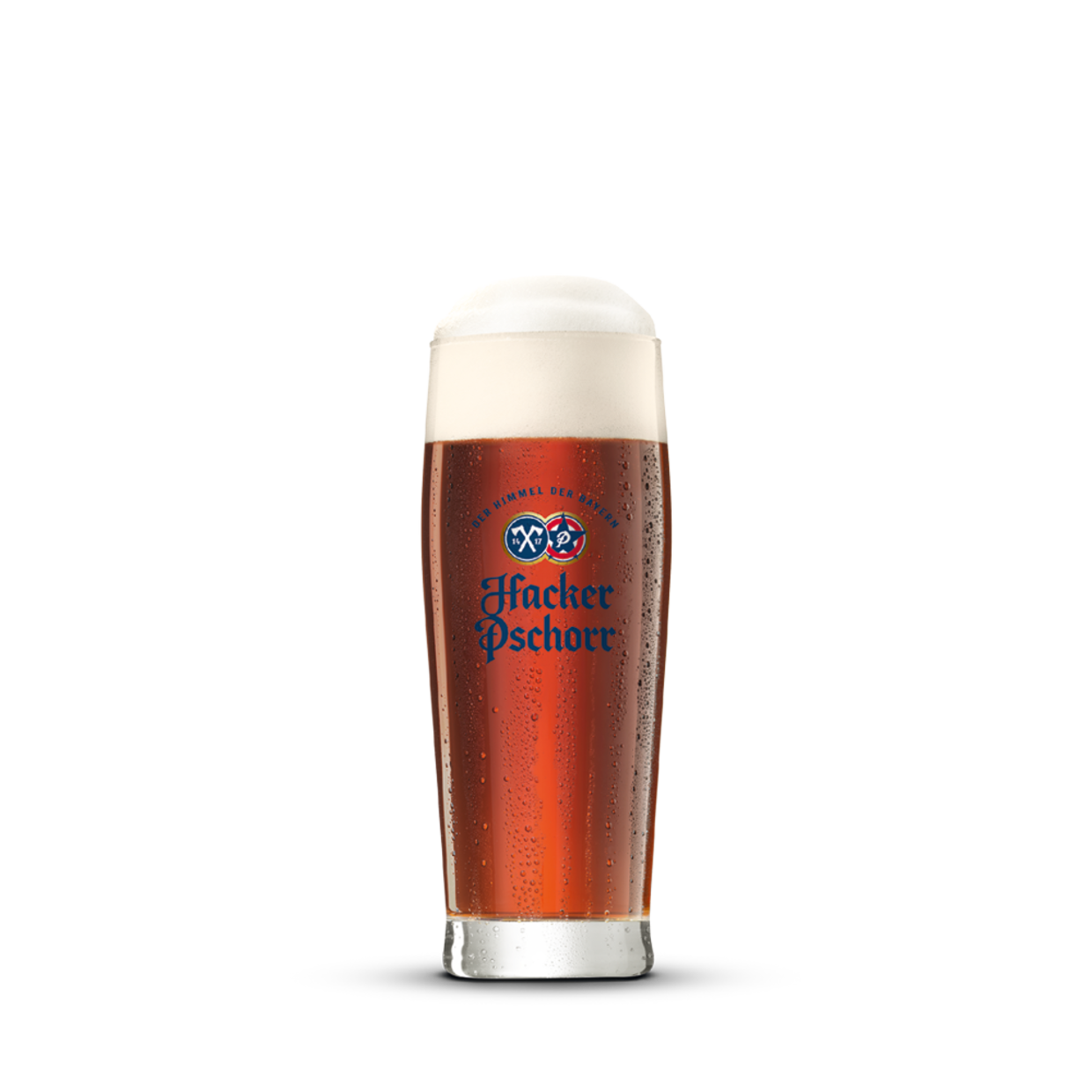 Glas Hacker-Pschorr Münchner Dunkel mit Schaumkrone im Maximilians Berlin Mitte 